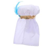 SUPVOX Arabian Pet Headscarf for Dogs and Cats, Medium Size Dubai Costume Headwear Blue Pattern, Middle Eastern Shemagh for Christmas and Party Dress-Up