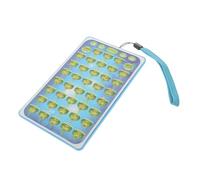 SUPVOX Arabic Alphabet Learning Tablet for Early Educational with Cartoon Designs for Muslim Cognitive Development and Bilingual English Learning Machine Blue Without Battery