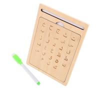 SUPVOX Arabic Letter Tracing Board Wooden Writing Tool for Educational Learning Aid for Arabic Language Mastery Versatile Practice for Writing Drawing and Puzzles for Early Childhood