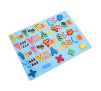 SUPVOX Arabic Puzzle Educational Jigsaw Board for Preschool Matching Logic Thinking Hand Eye Coordination Development Medium Blue Learning Game