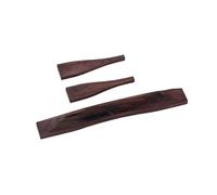SUPVOX Archtop Guitar Bridge for Bass Guitar Center Bridge with Smooth Roller Saddles Design for Enhanced Harmonics Replacement Part for Musical Instruments Brown