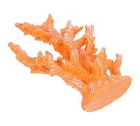 SUPVOX Artificial Orange Resin Coral Branch Sculpture for Aquarium Decor - Realistic Coral Reef Ornament and Underwater Plant Accessory for Fish Tank Landscape