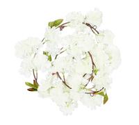 SUPVOX Artificial White Cherry Blossom Flower Garland 1.77m Flexible Plastic Hanging Flowers Artificial Decor Not Easy to Fade for Wedding and Home Wall Hanging Decoration