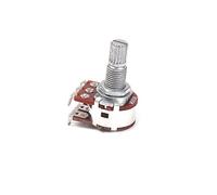 SUPVOX Audio Taper Potentiometer B500K Dual Pot Long Knurled Split Shaft Guitar Volume or Tone Control Easy Installation Replacement for Guitar Amps