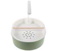 SUPVOX Automatic Parrot Bath Tub with Adjustable USB Pump, Dual-row Shower Fountain, 20cm Tub for Indoor Bird Bathing, Suitable for Budgies, Cockatiels, and African Grey