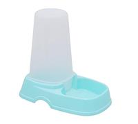 SUPVOX Automatic Pet Feeder Food Dispenser Sky Blue for Cats and Dogs Premium Plastic Dust Design Easy to Clean Removable Base Suitable for Busy Pet Owners Convenient Short Stay Feeding