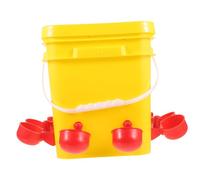 SUPVOX Automatic Poultry Feeder and Waterer with Bowls Durable Bite Resistant Pe Material Stable and Space Saving Design for Chickens Ducks Geese and Pigeons Easy to Install and Use