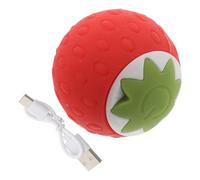 SUPVOX Automatic Rolling Strawberry Cat Ball Interactive Electric Pet for Indoor Cats Self Moving Kicker with Stimulating Fun and Exercise Suitable for All Ages