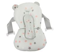 SUPVOX Baby Bath Floating Seat and Support Pad for Newborns, Infant Shower Cushion with Soft Mesh Material, Adjustable Bath Net for Safe Bathing in Bathtubs, Green Star Pattern