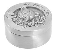 SUPVOX Baby Box Keepsake Box for My First Curl Stainless Steel with Smooth Surface