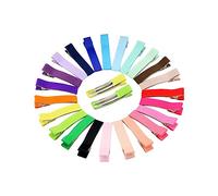 SUPVOX Baby Hair Clips Set 40pcs Girls Hair Barrettes Boutique Metal Clips Grosgrain Ribbon for Boys and Girls