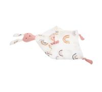 SUPVOX Baby Muslin Security Blanket Soft Cotton Comforter with Cute Bunny Shape Promoting Sensory Development Soothing Towel for Newborns and Babies