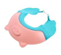 SUPVOX Baby Shower Cap and Hair Washing Cap for Children, Adjustable Pink Bathing Hat Ear Protector, Lightweight Pig Design Bath Shield for Toddlers and Babies