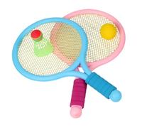 SUPVOX Badminton Rackets Set for Parents Lightweight Tennis for Outdoor Interaction Includes Shuttlecocks for Boys Random Color