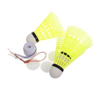 SUPVOX Badminton Training Device with Elastic Rope Rebound Shuttlecock for Indoor Single Player Practice Reaction Speed Enhancer Suitable for All Skill Levels Home Training Tool