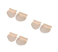 SUPVOX Ballet Dance Forefoot Cushion Half Sole 5-hole Elastic Pad for Women’s Latin, Belly, and Ballet Shoes, Nude Color, Size L, Protective Toe Support for Dance Practice
