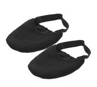 SUPVOX Ballet Pads for Pointe Shoes, Forefoot Cushions Non-Slip Silicone, Breathable Half Sole Dance Shoe for Women, Black Large