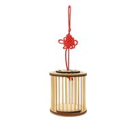 SUPVOX Bamboo Cucumber Jar Carrier Handmade Cage Outdoor Storage Easy to Use Portable