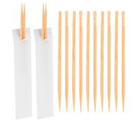 SUPVOX Bamboo Toothpicks Single-Ended Polished Wooden Picks with Kraft Paper Wrap, Individually Wrapped Toothpicks for Hotel and Travel Use, Safe for Teeth and Gums