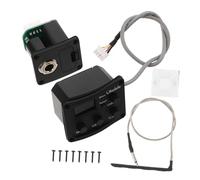 SUPVOX Band Ukulele Pickup with LCD Tuner and Equalizer Piezo Contact Preamp for Acoustic Guitars and Mandolins Easy Installation Rich Sound Shaping for Live and Practice Use