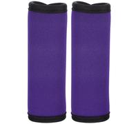 SUPVOX Barbell Grips, 2pcs Dumbbell Handles Bar Grips Detachable Horizontal Bars Cover Power Lifting Strength Training Equipment Pad for Weightlifting Deadlift Purple