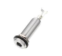 SUPVOX Bass Barrel Cylinder Output Jack Electric Guitar Stereo Socket Replacement Part Silver Copper High Sensitivity and Wear Resistance for Bass Accessories