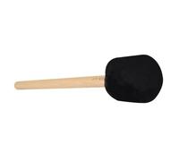 SUPVOX Bass Drum Mallet Long Plush Beech Wood Handle, Black Percussion Drumstick for Band Performance, Single Large Drumstick for Professional Music Instruments