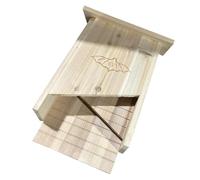 SUPVOX Bat House Handmade Outdoor Pet Shelter for Garden Decor Lightweight and Easy to Install Bat Box for Courtyard and Backyard Use and Weather-resistant