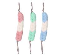 SUPVOX Bath Towel Body Exfoliator 3PCS with Hand Pulling Strings for Shower Use and Pore Cleaning in Home Bathroom
