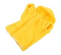 SUPVOX Bearded Dragon Hoodie Reptile Outfit Yellow Cotton Handmade Lizard Clothes for Pet Bearded Dragon Costume Suitable for Small Lizards and Reptiles