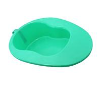 SUPVOX Bedpan Urinal Plastic with Built-in Handle and Wide Seat Surface 14.96 Inch for Disabled Elderly and Bedridden Use