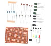 SUPVOX Beginner Electronics Component Kit with Breadboard and Wires Soldering Practice for Learning Basic Circuit Building and Electronic Skills Training