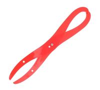 SUPVOX Bent Leg Plastic Calipers for Pottery Sculpting and Ceramic Modeling, Red Plastic Clay Measuring Tool for Inner and Outer Dimensions, Pocket Caliper for Ceramic Sculpture Craft