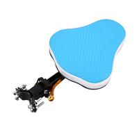 SUPVOX Bike Front Safety Seat Blue No Weld Reinforced Preposed Seat with Thickened Aging Support and Pedals Breathable Soft Cushion for Protection