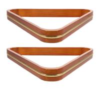 SUPVOX Billiard Ball Triangle Rack 2pcs Pool Table Racks for Balls Pine Wooden Triangle Rack Holder for Professional Billiard
