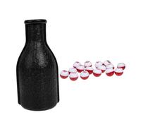 SUPVOX Billiard Shake Tally Bottle with Plastic Construction for Pool Table Accessories Use Red and White Peas Game Equipment Suitable for All Ages