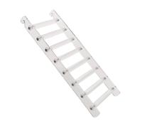 SUPVOX Bird Cage Ladder White Acrylic Climbing Bridge for Parrots Durable Chew Resistant Bird Ladder Easy Installation for Parakeets and Cockatiels Enhances Birdcage Aesthetics and