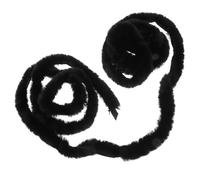 SUPVOX Black 5cm Wide Faux Trim Roll for Traditional Chinese Garment Decoration Faux Ribbon for DIY Costume Supplies and Xmas Tree Craft Fake Ribbon for Chinese Clothes and Holiday Decor