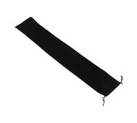 SUPVOX Black Drawstring Flute Protection Bag for Wind Instruments with Thickened Lint Material, Easy Transportation Carrying Pouch Suitable for Travel and Performances, 75x14cm Recorder