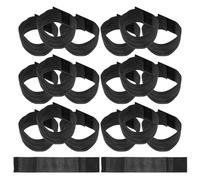 SUPVOX Black Mourning Armbands Respectful 20pcs with Hook and Loop Design, Elastic Polyester Funeral Bands Preventing Slipping or Curling, Suitable for Sports and Mourning Events