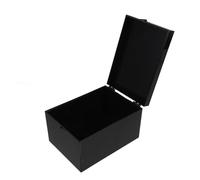 SUPVOX Black PC Medicine Storage Box with Lid, Light-proof Emergency Pill Organizer, Small Sturdy Medicine Container 12.5x9.2x7.3cm for Cabinet and Travel