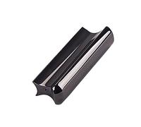 SUPVOX Black Stainless Steel Hawaii Guitar Slide Bar with Heavy Plating and Comfortable Grip for Electric Guitar Lap Playing, Unique Design Slide Stick Accessory
