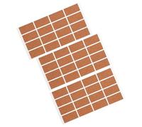 SUPVOX Blank Cork Labels 48Pcs Water Resistant Self-Adhesive Stickers for Glass Bottles Essential Oil and Pantry Organisation