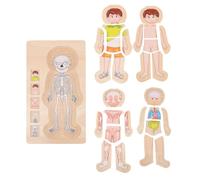 SUPVOX Body Structure Cognition Multilayer Educational Puzzle for Early Learning and Cognitive Development