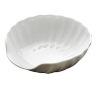 SUPVOX Bone China Salad Bowl Conch Shape Decorative Ceramic Fruit and Soup Bowl for Household Dining and Entertaining