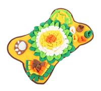 SUPVOX Bone Shaped Dog Snuffle Mat Interactive Slow Feeder for Puppies Safe Non Toxic Material Easy to Clean Pet Feeding Blanket Boosting Canine Scent Training and Foraging Skills