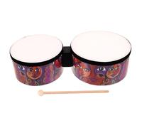 SUPVOX Bongos for Beginner Drum with Drumsticks Portable Percussion Instrument for Early Music Education Enhances Rhythm and Motor Skills Suitable for Indoor Outdoor Play