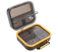 SUPVOX Box Mini Pill Box Pill Container for Purse Pocket Medicine Holder Purse Pill Organizer Mini Pill Case Small Pill Case Airtight Pill Container Travel Pill Organizer Plastic Black