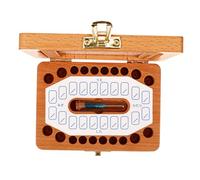 SUPVOX Box Tooth Keepsake Box Wooden First Tooth Organizer for Memory Storage Stylish Japanese Style Design Present for Showers and Birthdays