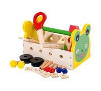 SUPVOX Boy Girl's Wooden Multi-function Tool Box Eco-friendly Educational Toy for Boys Girls Promotes Social Skills and Intellectual Development Solid Construction